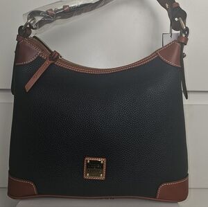 Dooney and Burke Midnight Blue Pebble Grain Hobo